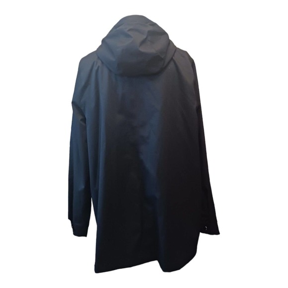 Athleta Sutro Jacket Women's Black Size XL Hooded Full Zip Raincoat Lightweight - Picture 3 of 13